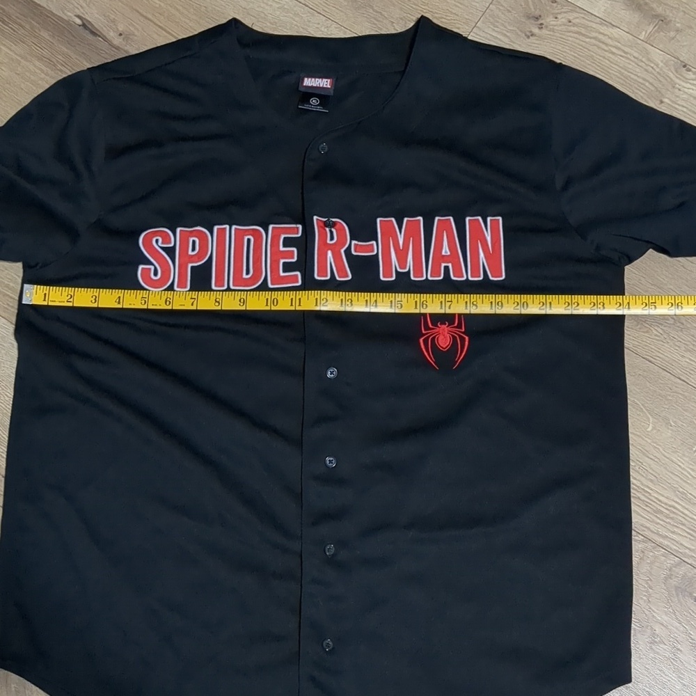 Marvel Spider-Man Miles Morales Baseball Jersey BoxLunch Exclusive Mens Sz XL - Picture 6 of 9